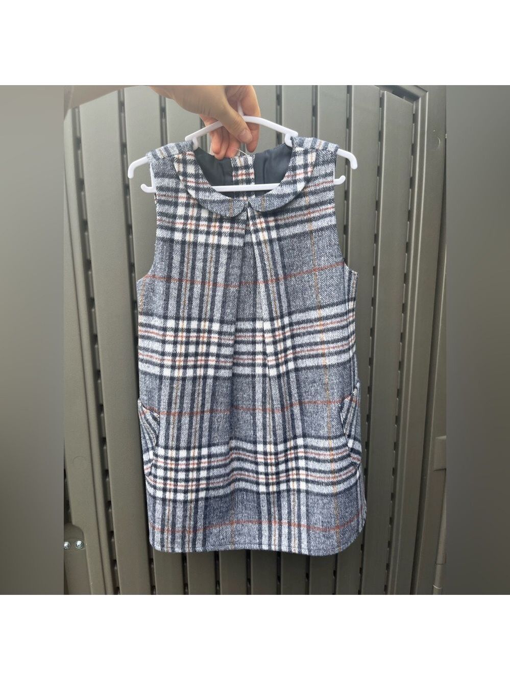 St. Bernard Girls Collared Plaid Fall Dress